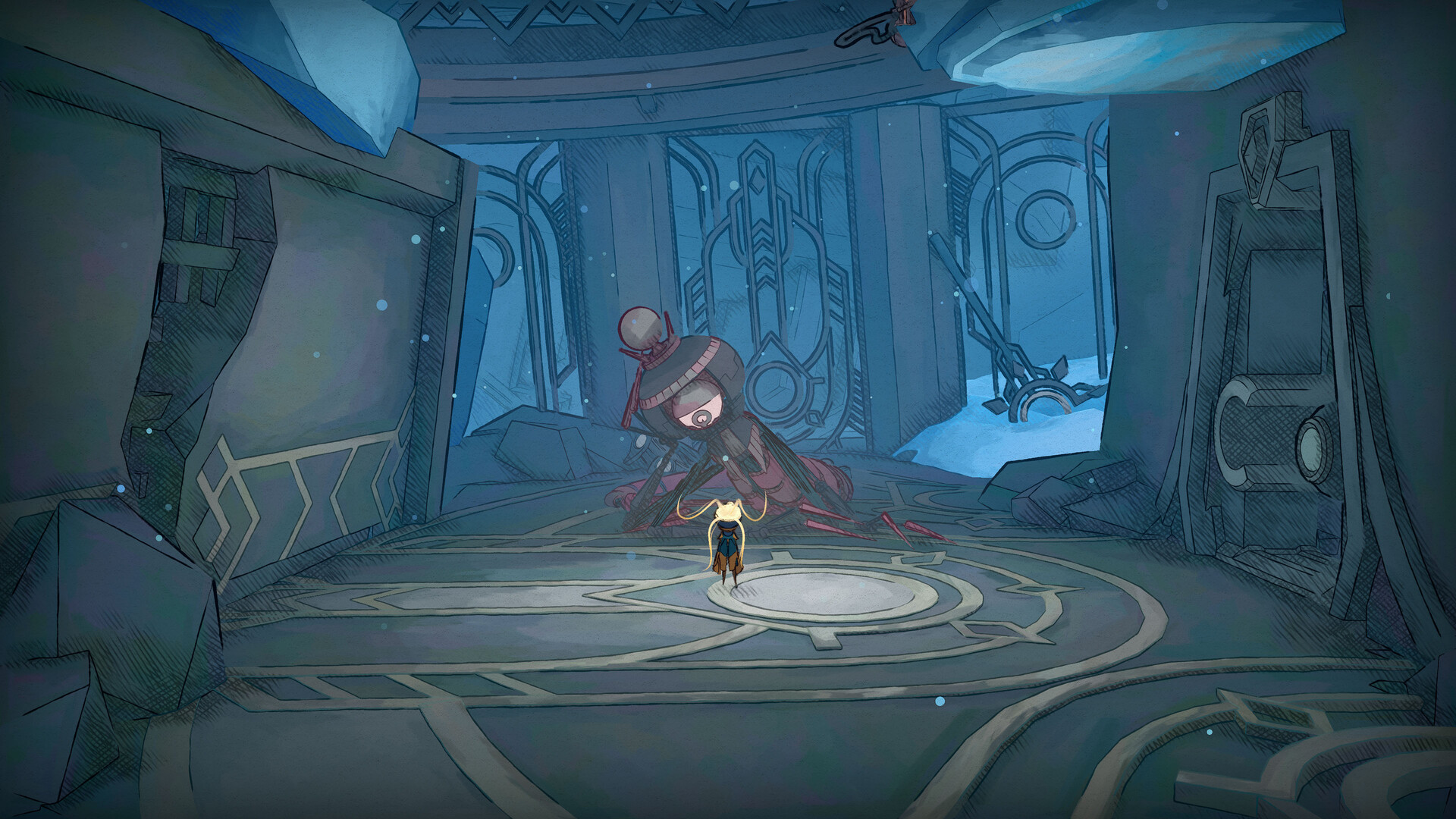 A screenshot of the new Switch 2 game, MIO: Memories in Orbit.