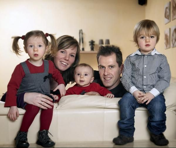 The Vervecken family (l-r): Marie, Liesbeth, Cisse, Erwin and Louis.