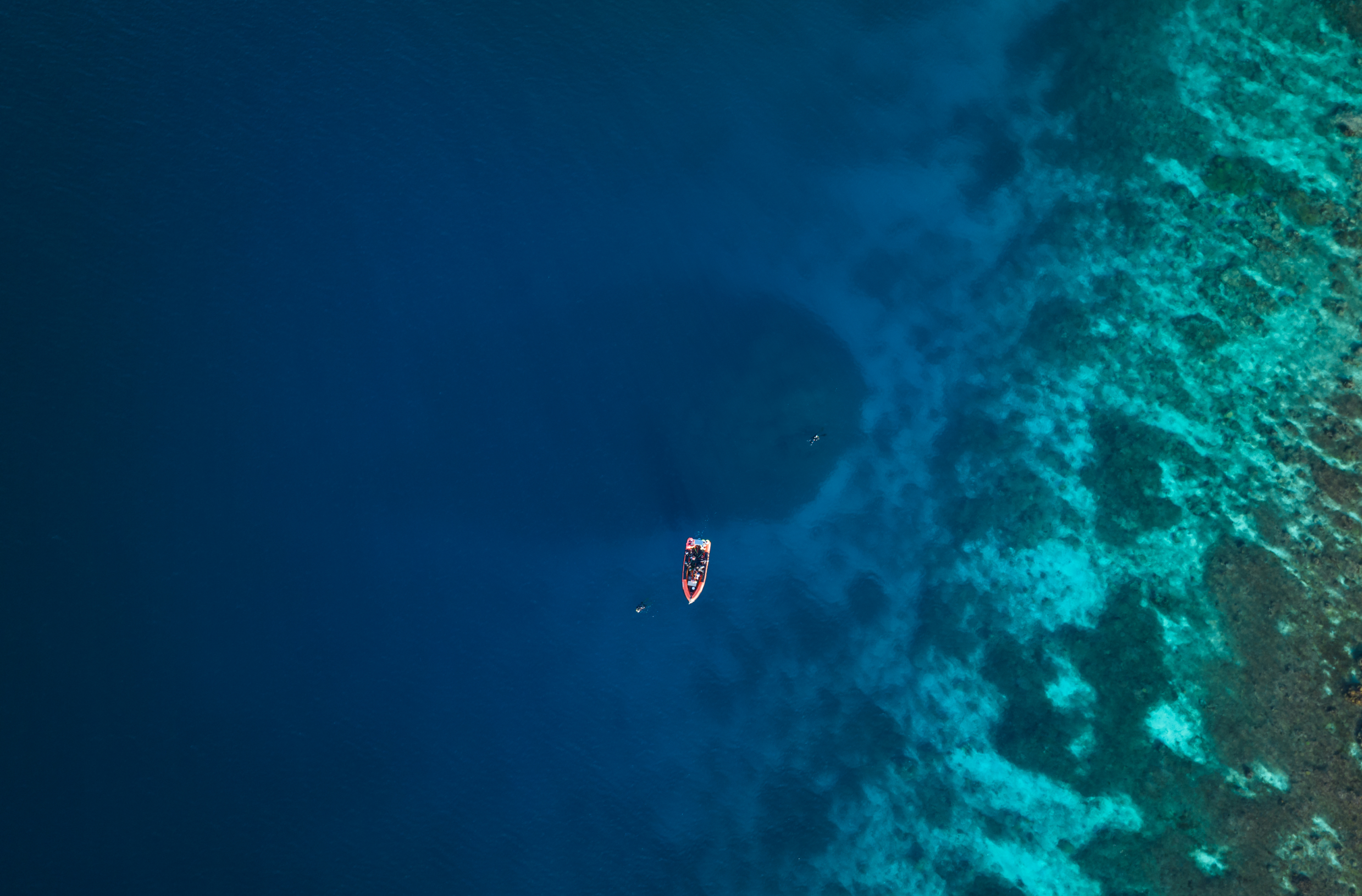 An aerial view of the Great Coral.