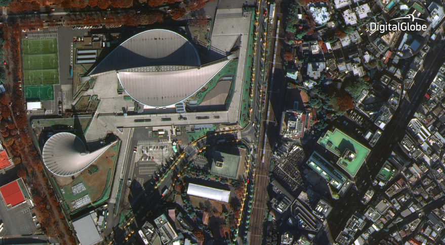 WorldView-4 image Yoyogi National Gymnasium