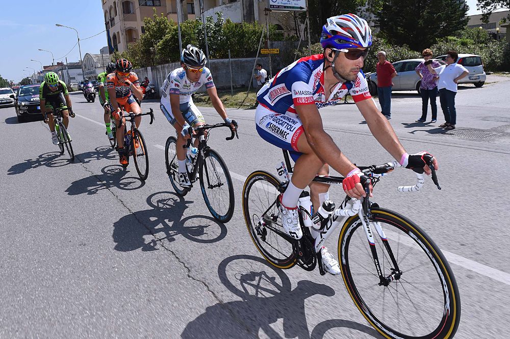 Riders in the breakaway on stage 10 - Oscar Gatto (Androni)