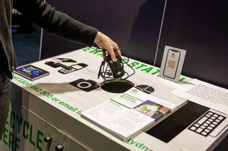 Gamer recycling e-waste at IEM Sydney 2023