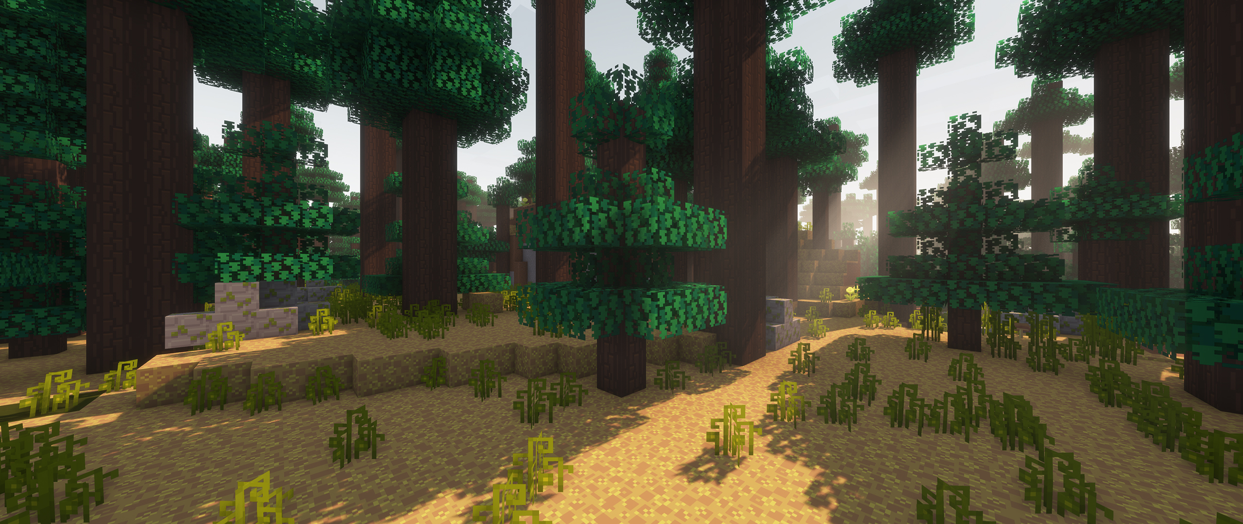 Minecraft Texture Pack - DandelionX - a spruce forest