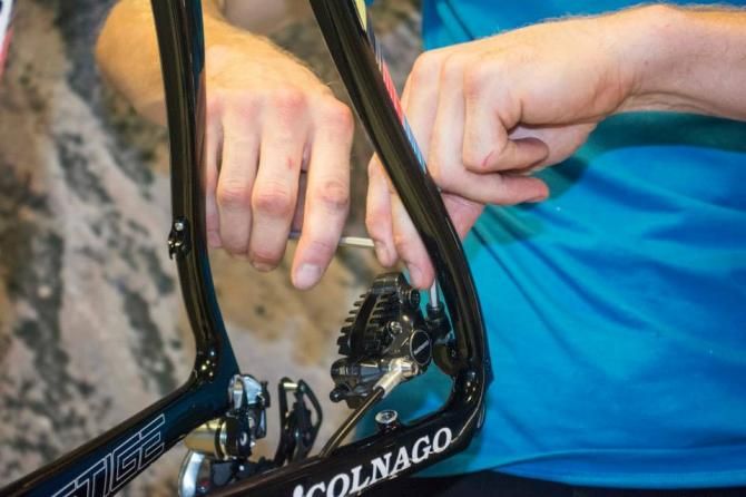 The rear brake