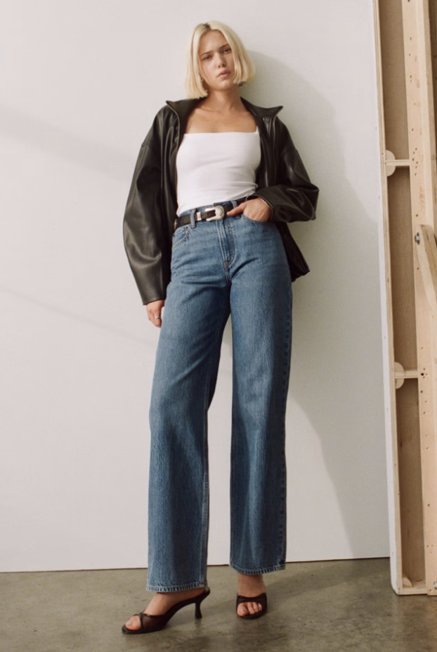 Abercrombie, High Rise Loose Jean