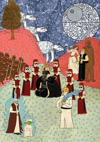 Star Wars depicted as an Ottoman miniature