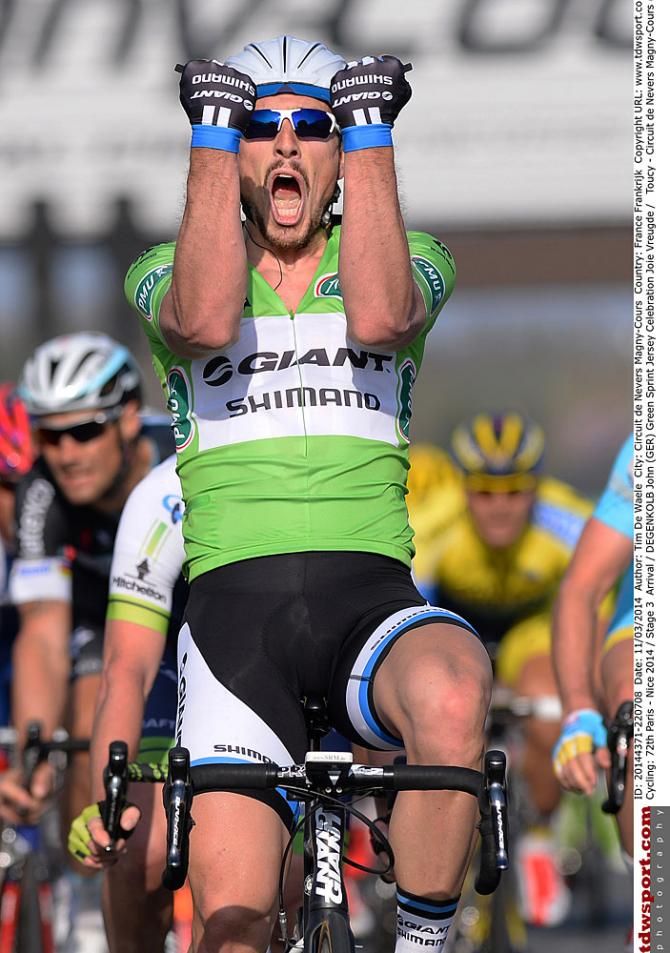 Stage winner and new overall leader John Degenkolb