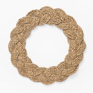 A braided circular placemat from McGee & Co.