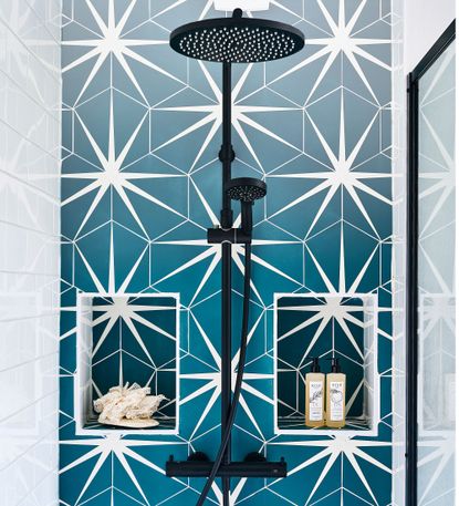 Sleek shower storage ideas to keep your bathroom in order | Ideal Home