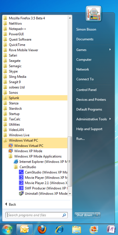 Step 8: In the Windows 7 Start Menu