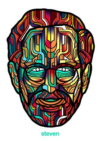 Director geometric portraits