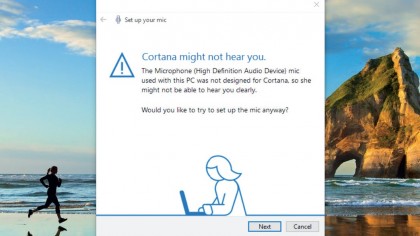 2. Can Cortana hear you?