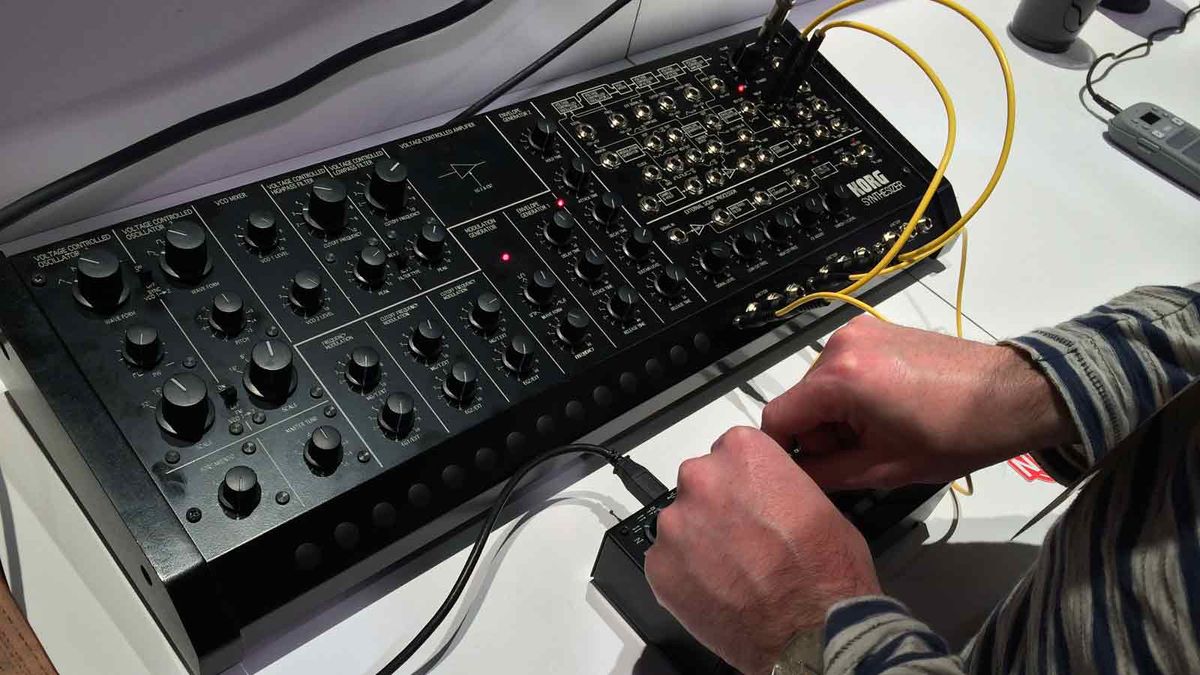 NAMM 2015: Korg MS-20M Kit synth, SQ-1 step sequencer hands-on and