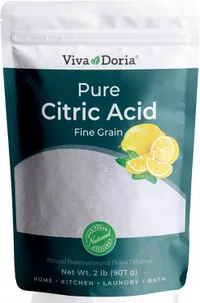 Viva Doria  100% Pure Citric Acid, Food Grade, Fine Grain, 2 lb