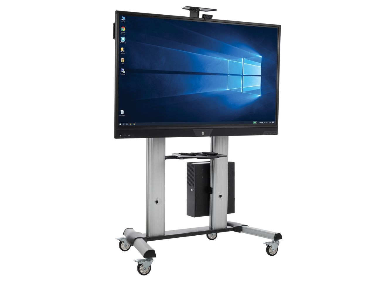 Tripp Lite Mobile Interactive Display with Heavy-Duty and Lithium-Ion Battery System, 4K, 65 in. (DMCSTP65CBP)
