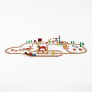christmas gifts for boys: wooden train set from john lewis & partners
