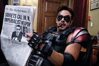 Watchmen - Jeffrey Dean Morganâ€™s The Comedian is a masked vigilante in an alternative America