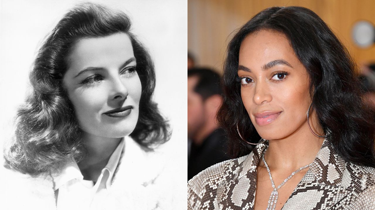 eyebrows - katharine hepburn, solange knowles