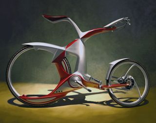 One of many conceptual bicycles designed by Scott.