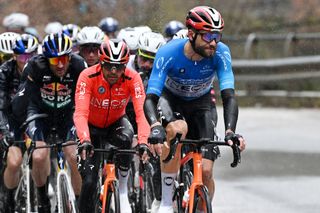 Ganna and Van der Poel play Milan-San Remo cat and mouse in cold and wet six-hour Tirreno-Adriatico stage