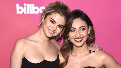 Singer Selena Gomez (L) and actress Francia Raisa arrive at Billboard Women In Music 2017 at The Ray Dolby Ballroom at Hollywood & Highland Center on November 30, 2017 in Hollywood, California. (Photo by Amanda Edwards/WireImage)