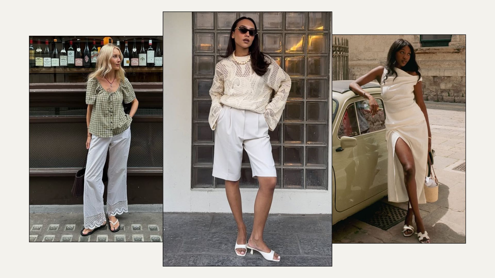 7 Outfits That Prove White Sandals Can Look Expensive