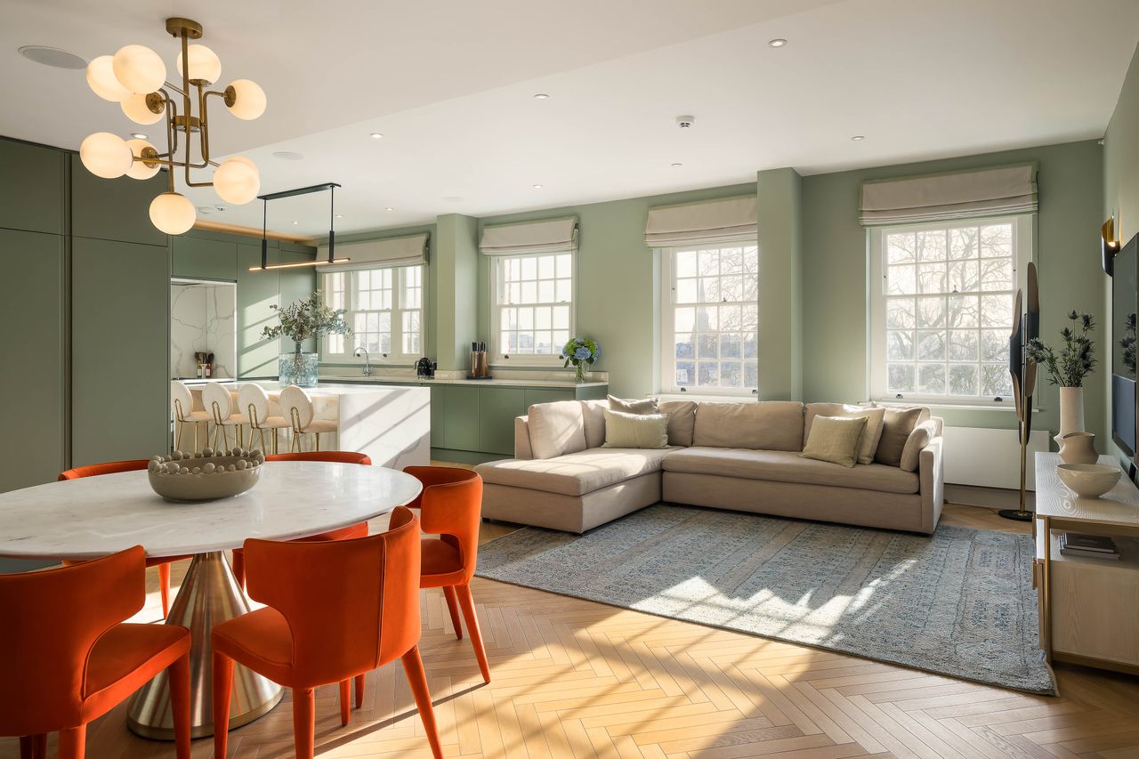 Images of the penthouse and garden at Campden House
