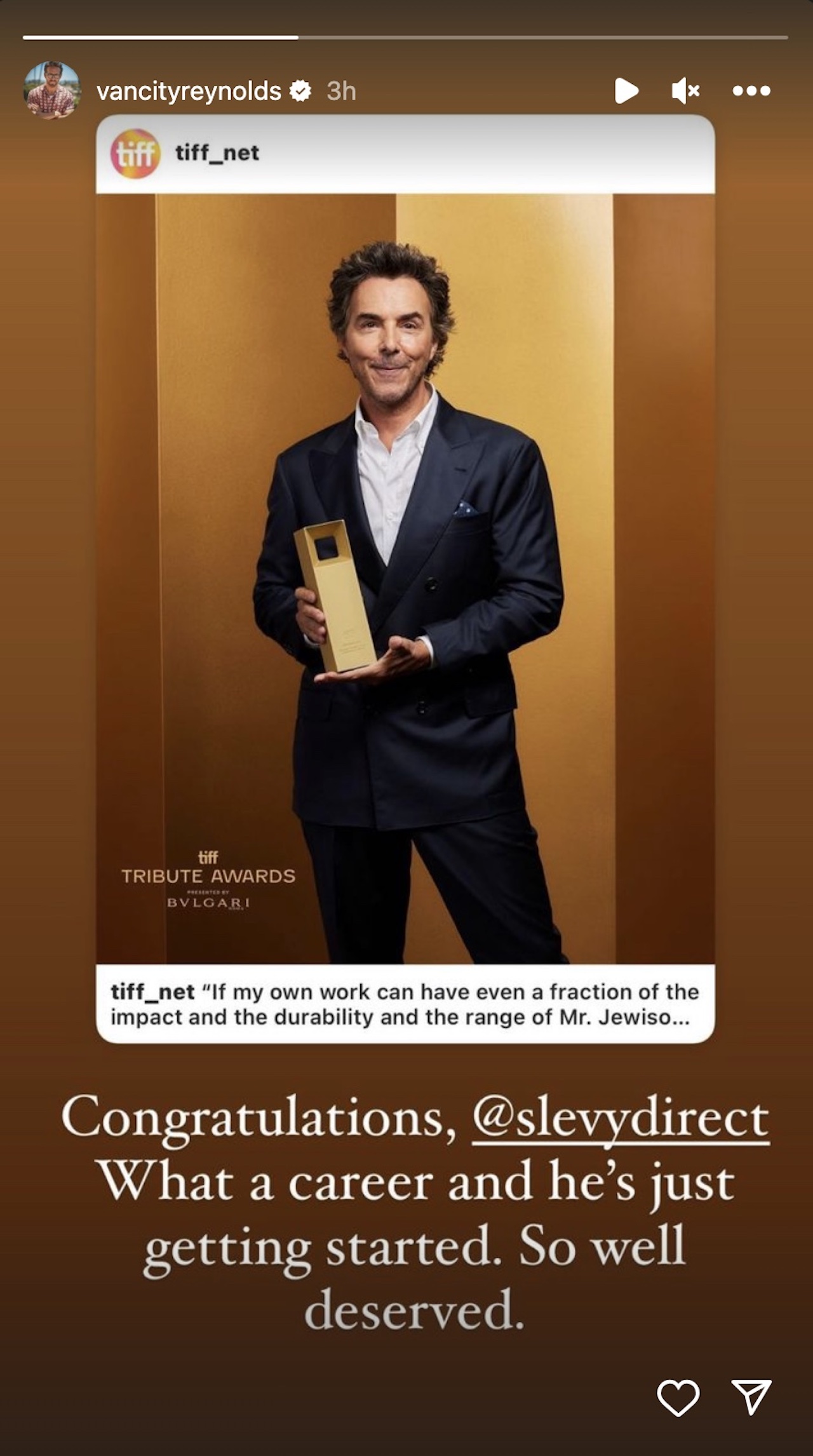 Ryan Reynolds' trolling comment towards Shawn Levy on Instagram