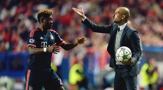 David Alaba and Pep Guardiola