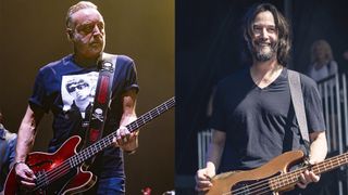 LEFT: Peter Hook RIGHT: Keanu Reeves