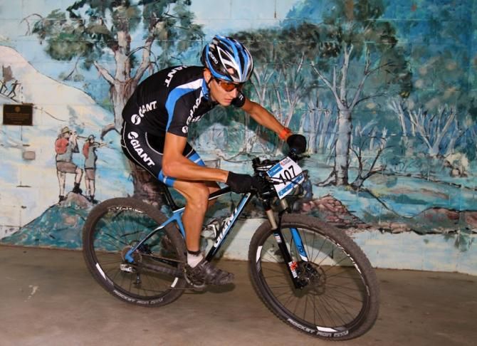 U23 racer Alex Meyland on the sound shell