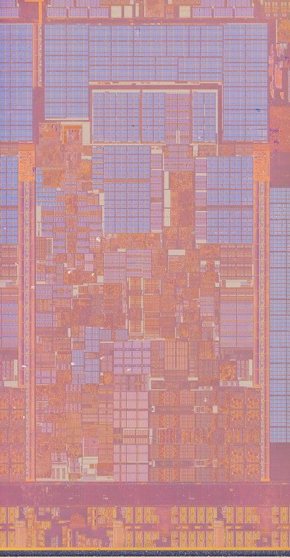 Close up of Intel CPU.