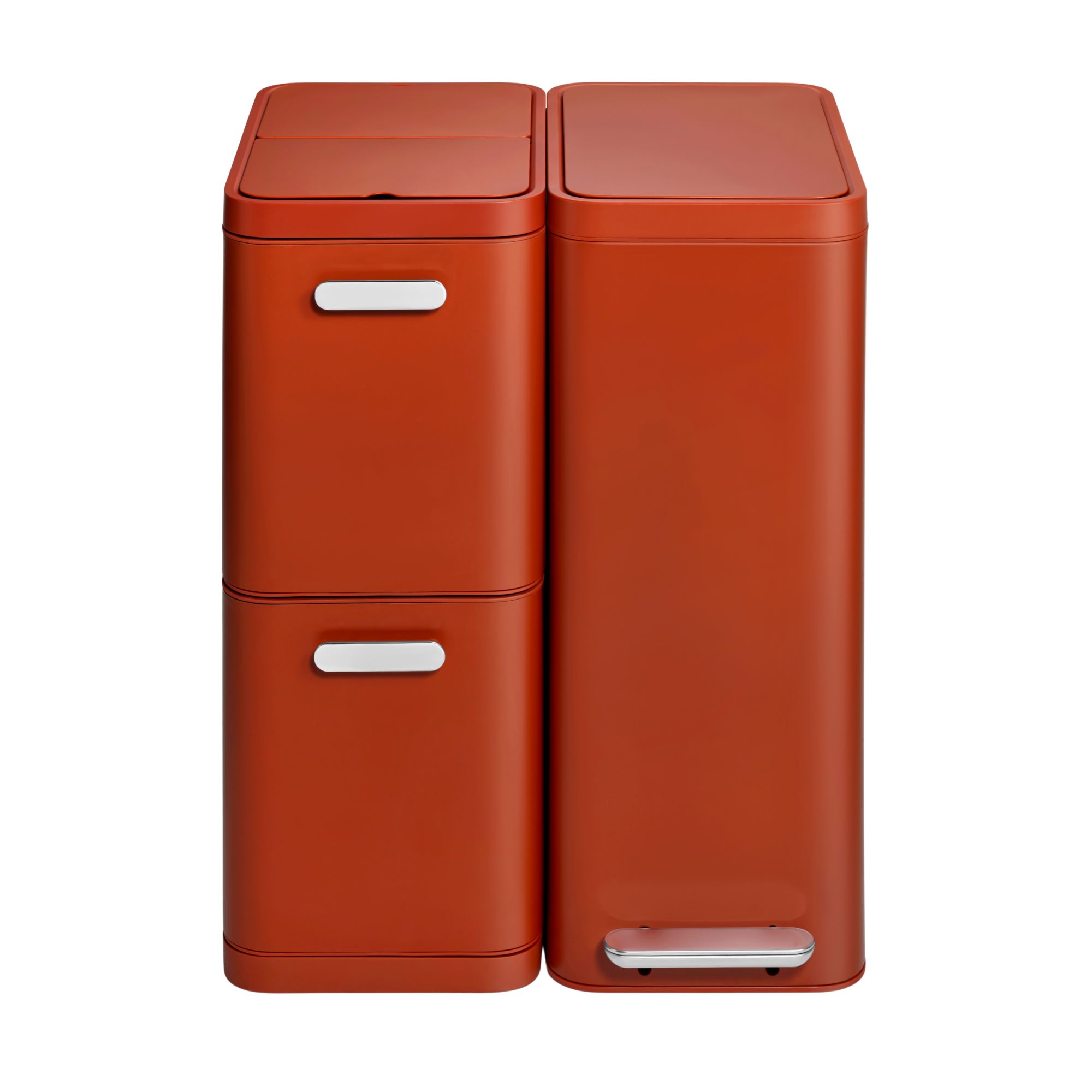 Caraway Slim Trash &amp;amp; Recycling System in Clay