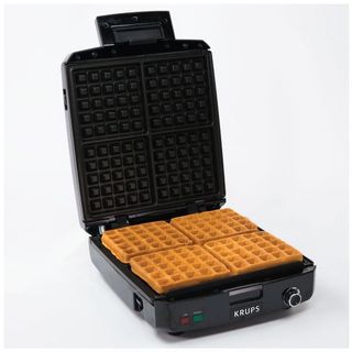 Krups Stainless Steel 4 Slice Belgian Waffle Maker 