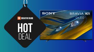 The Sony Bravia TV on a blue image with Hot Deal text. 