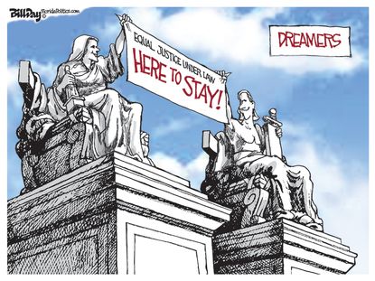 Editorial Cartoon U.S. Supreme Court DACA decision