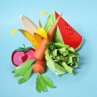 Paper art food