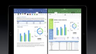 Apple iPad Pro doing multitasking
