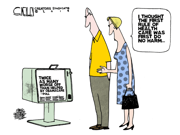 Political cartoon Obamacare