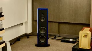 Magico S3 speaker in a hi-fi dealership, London