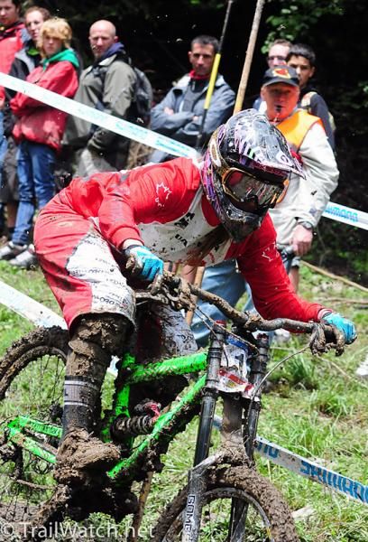 Micayla Gatto approaching the bottom of the course.