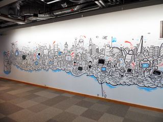 Facebook mural