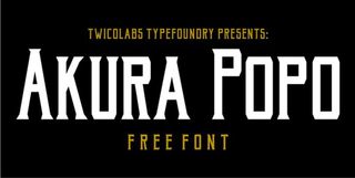 Free retro fonts: Akura Popo