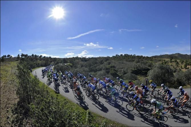 It was a beautiful day for racing during the opening stage of the Volta ao Algarve in Portugal.