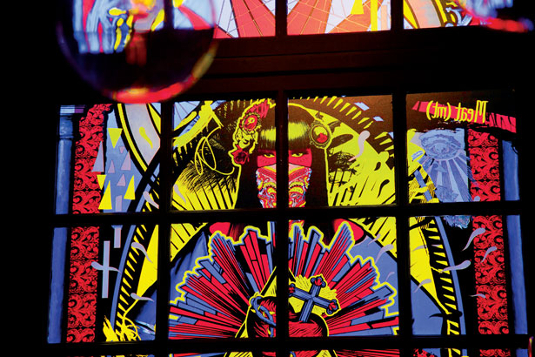 ilovedust demonstrate that you can use bold colours in large-scale work