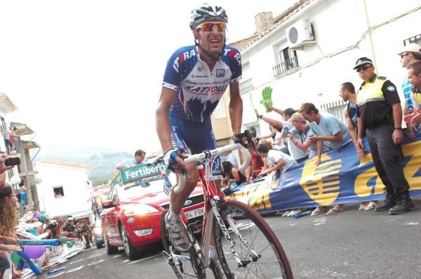 Vladimir Karpets (Katusha) worked hard on the penultimate climb.