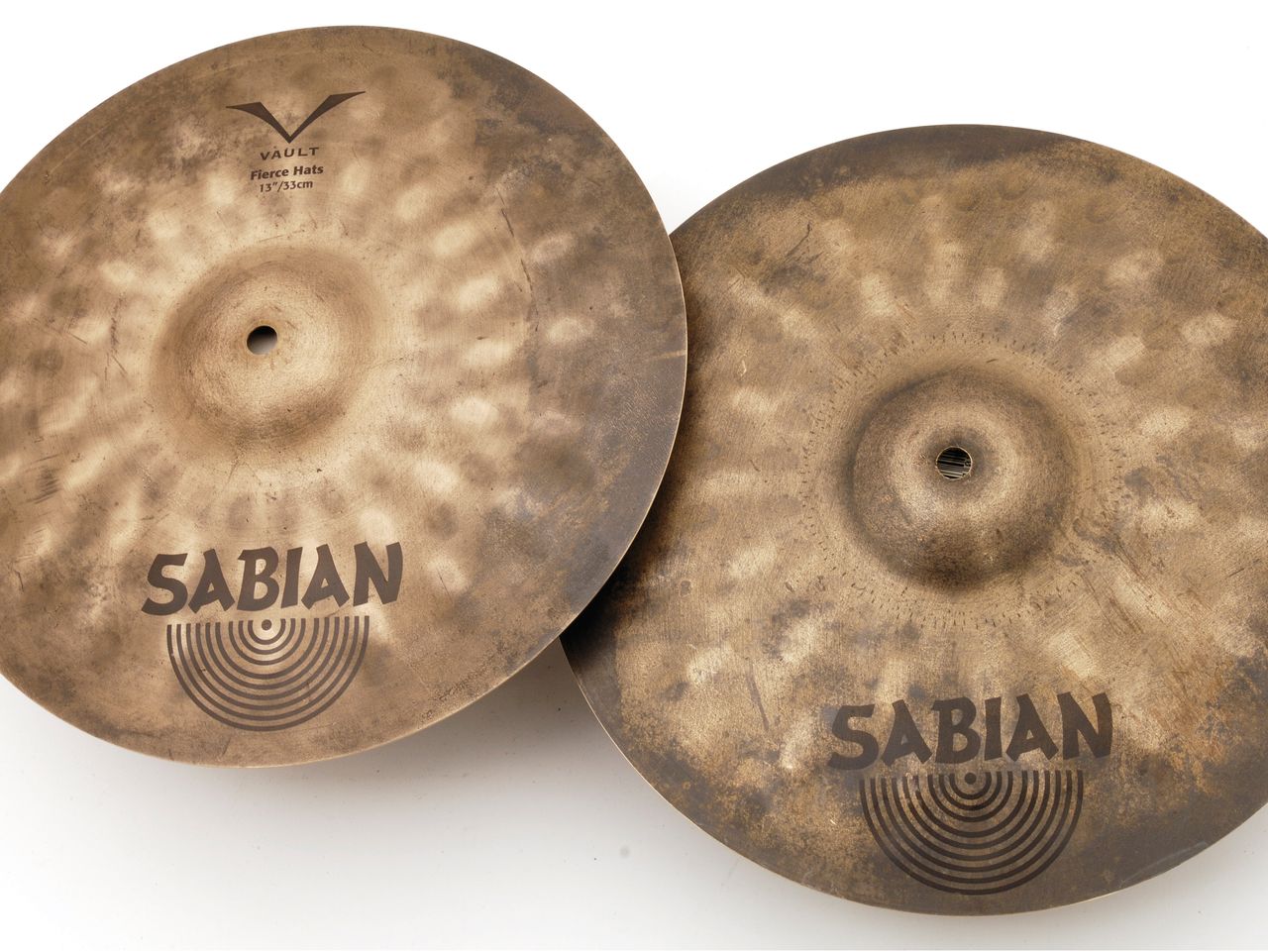 The rough-hewn finish brings a dark, intense tonality to the hats' sound