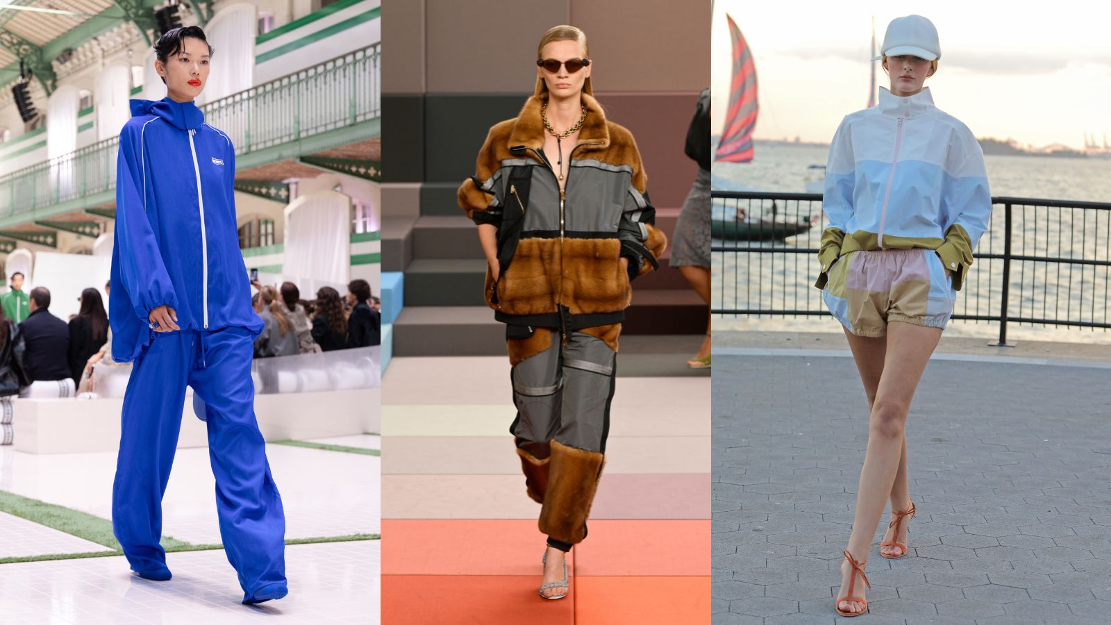 3 Models on the runway: Lacoste, Fendi, Cynthia Rowley