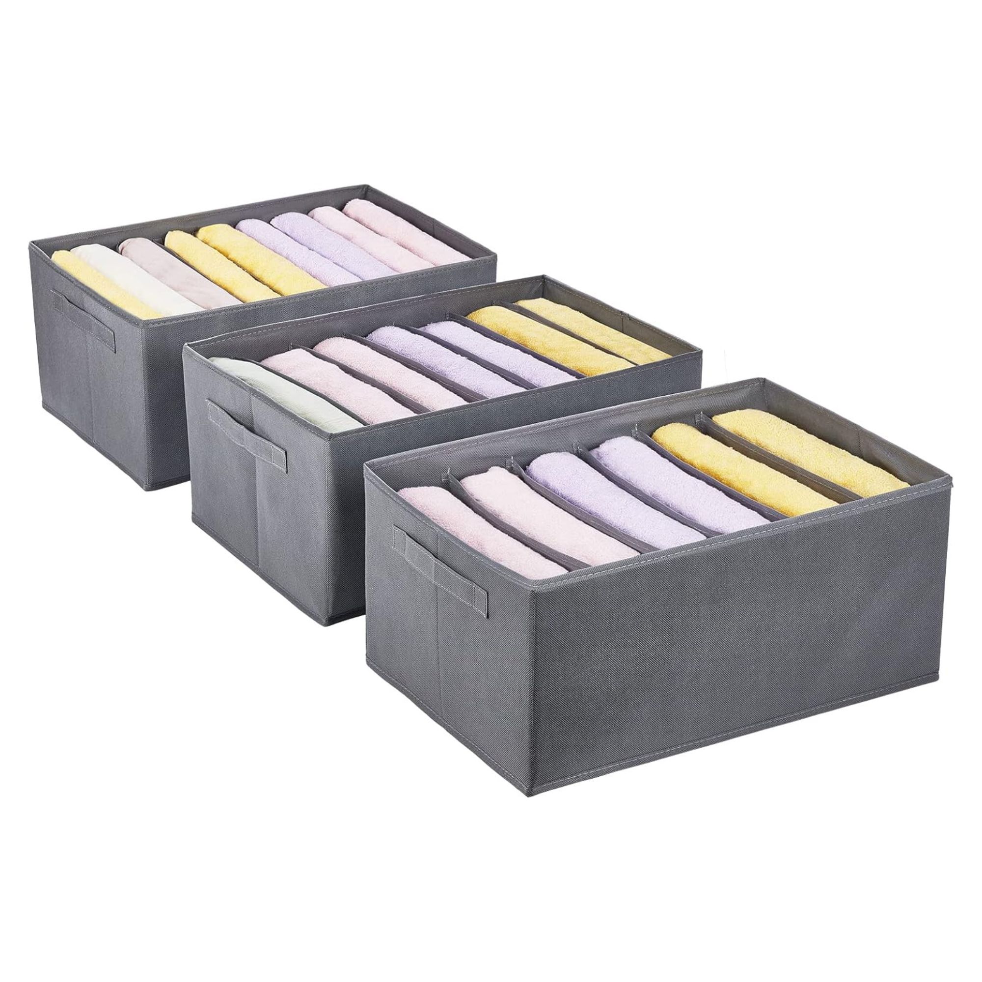 Eucomir, Large Capacity Wardrobe Clothes Organiser, Set of 3