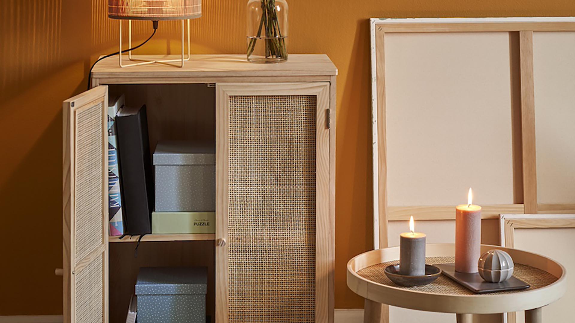 Rattan cabinet